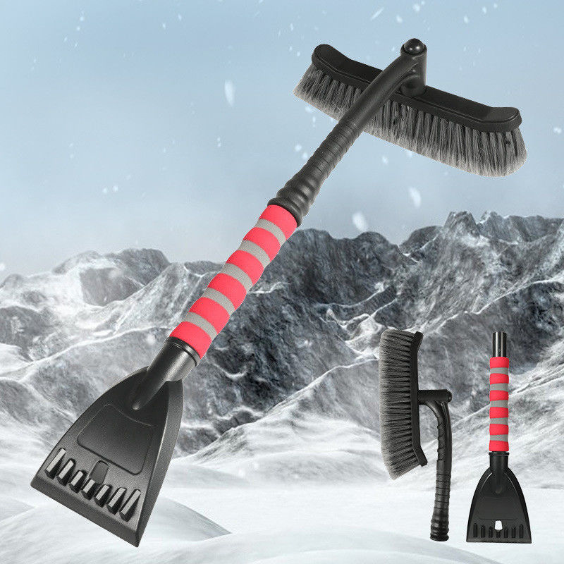 Escova de limpeza multifuncional para carro Logotipo personalizado Pava de neve raspador de gelo Escova de neve