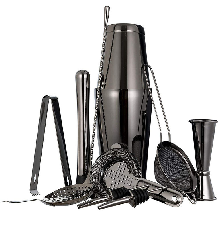 Conjunto de 11 peças de barman de design clássico, de 750 ml/600 ml para fabricação