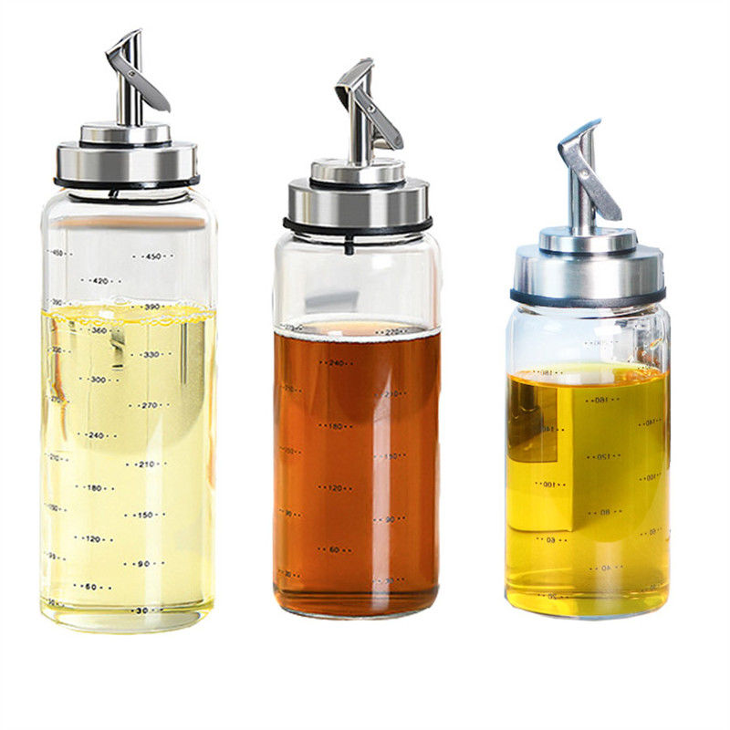 Botão de óleo de abertura e fechamento automático para cozinha vidro de alto borosilicato 6.4 * 25cm