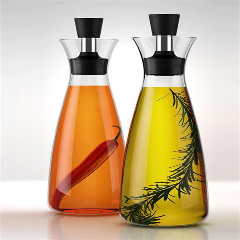 Potes de óleo de vidro de alto borosilicato para cozinha Outros utensílios de cozinha e resistentes ao calor