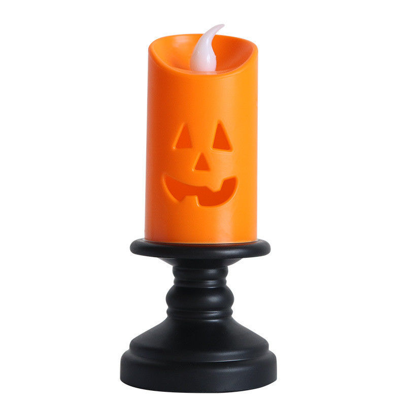 Decorações de Halloween LED Candeeiro de abóbora Luzes noturnas Lâmpadas de candelabro Ornamentos 8 * 12cm