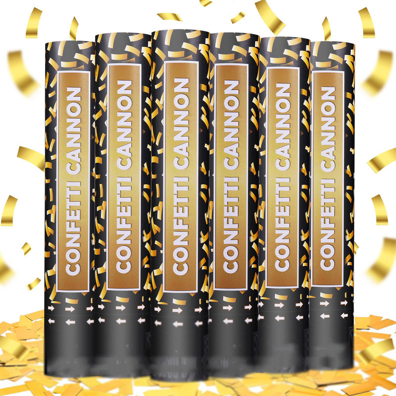 40cm Multicolor Biodegradable Party Popper Confetti Canhões para celebrações coloridas