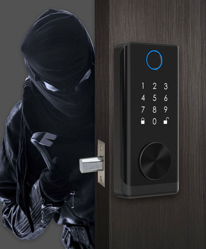 Entrada segura de porta exterior impermeável toque teclado de acesso de controle de cartão de leitura com aplicativo