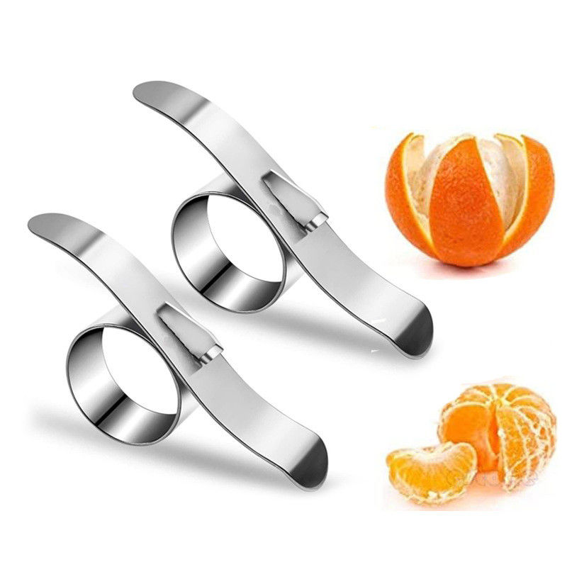 430 Anel de aço inoxidável Mini Size Peelers de frutas Kitchen Gadget Manual Peelers de laranja