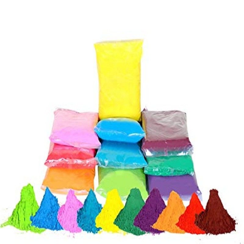 13*18cm Tamanho Amido de milho Rainbow Run para Festival Amido de cor