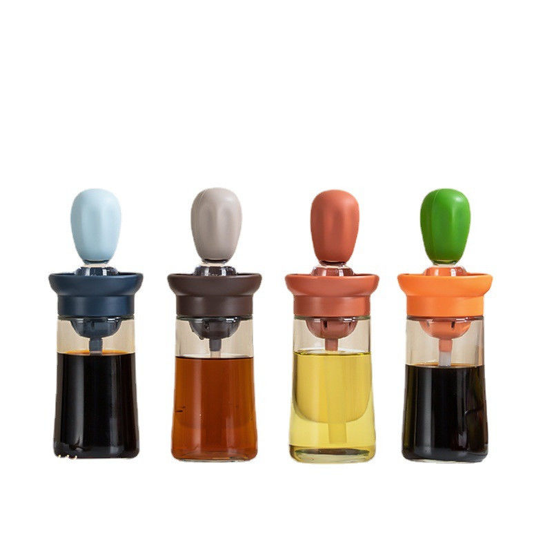 Olive Superior vidro de medição de óleo e vinagre Dispensador de garrafa para cozinha 6.45 * 20cm