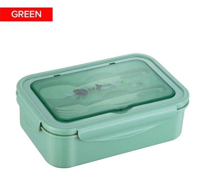 Caixa de almoço para crianças/adultos PP5 1400 ML Congelamento a microondas Segura e sem BPA Com garfo de colher