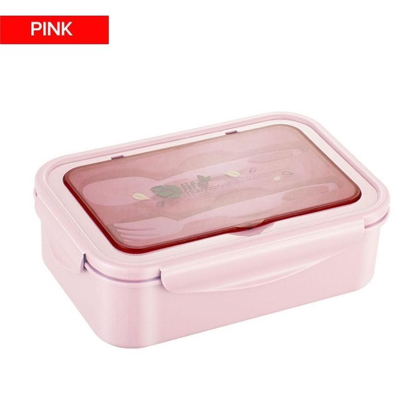 Produzção Kit de colher/farpa/faca/bastões de almoço sem BPA 1400 ML PP5 Caixa de almoço para crianças/adultos