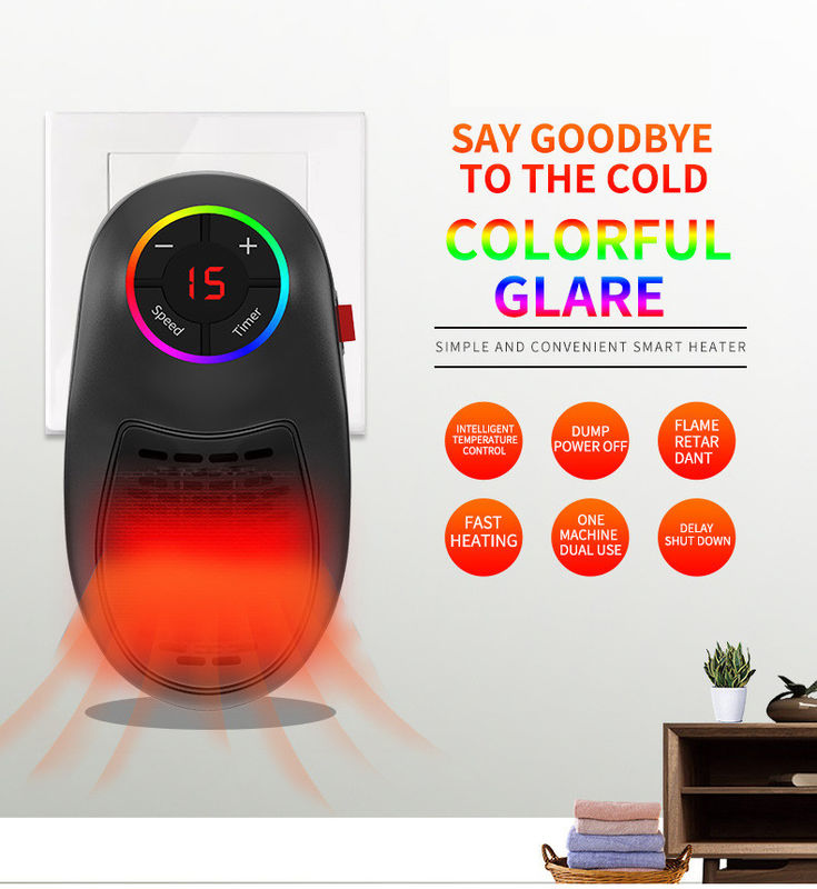 0.5kg aquecedor de parede portátil aquecedores elétricos para jardim casa pequena aquecedor de inverno